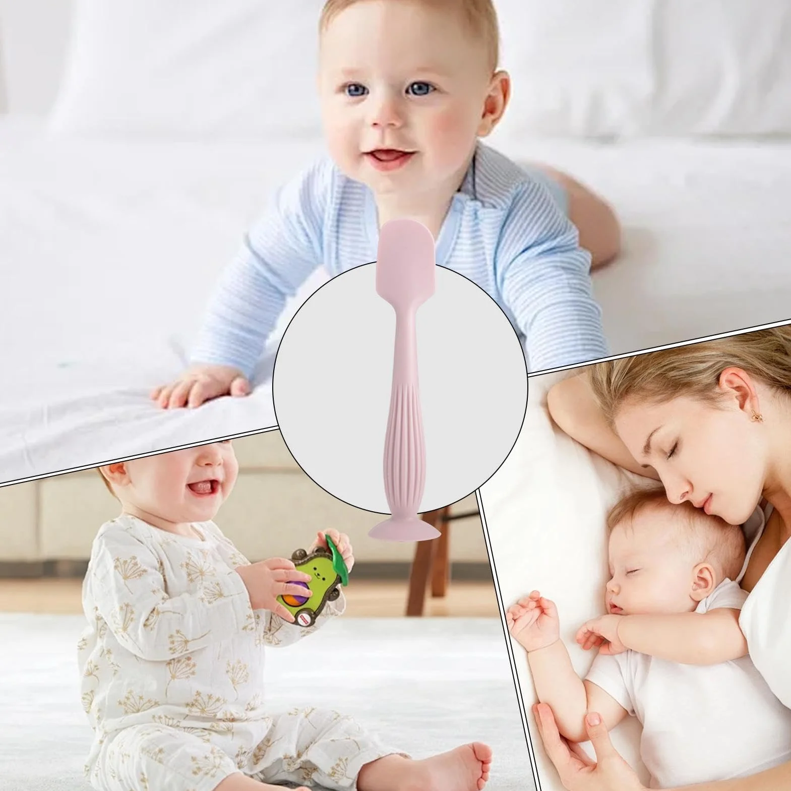 Silicone Spatula Nappy Cream Applicator Flexible Ointment Tool for Gentle Skin Care Travel Friendly