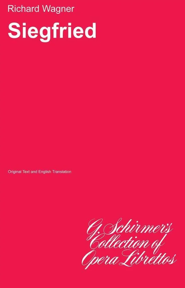Richard wagner: siegfried (libretto) livre sur la musique