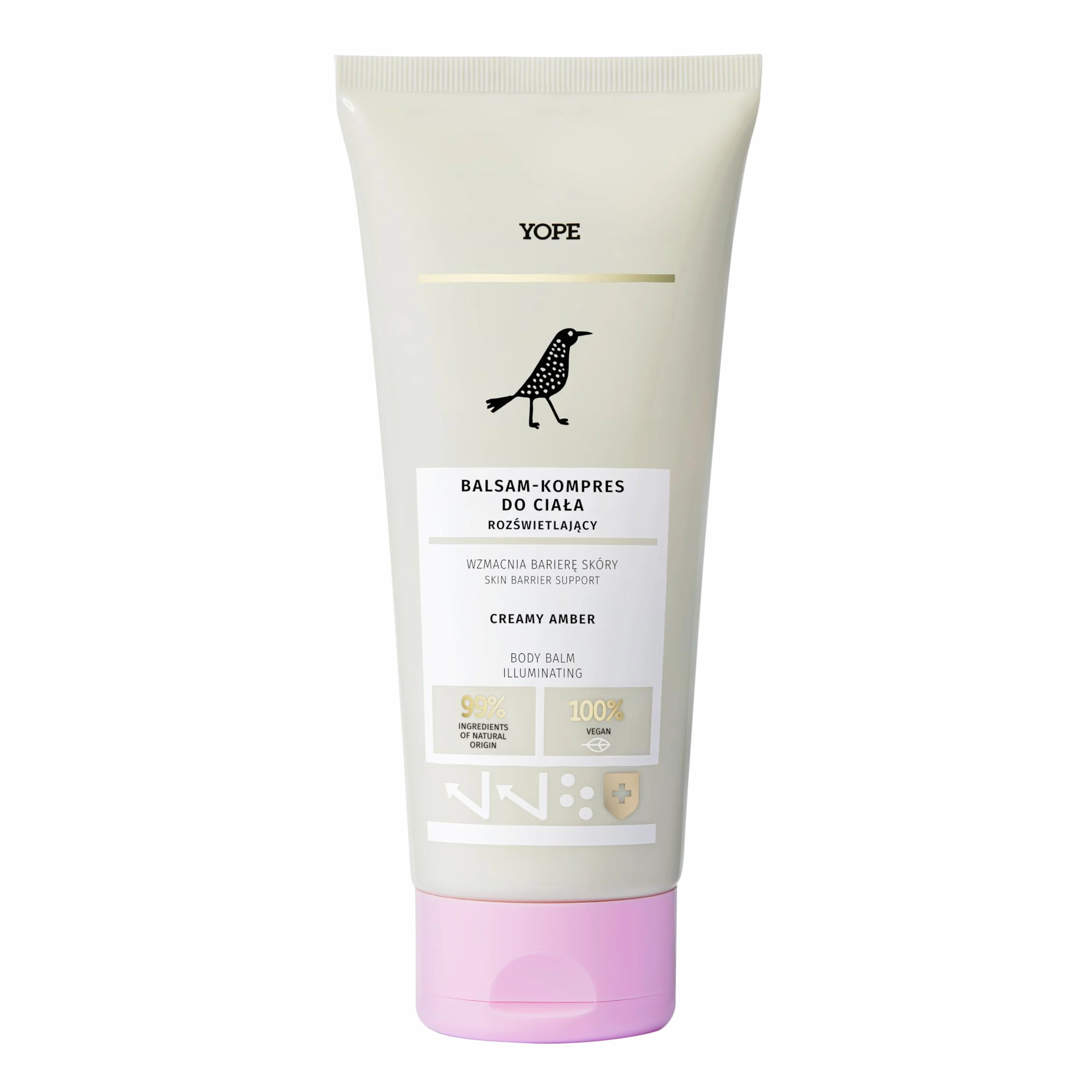 YOPE Balsam do ciała, Creamy Amber, rozświetlający cząsteczkami złota, pielęgnujący, 200 ml