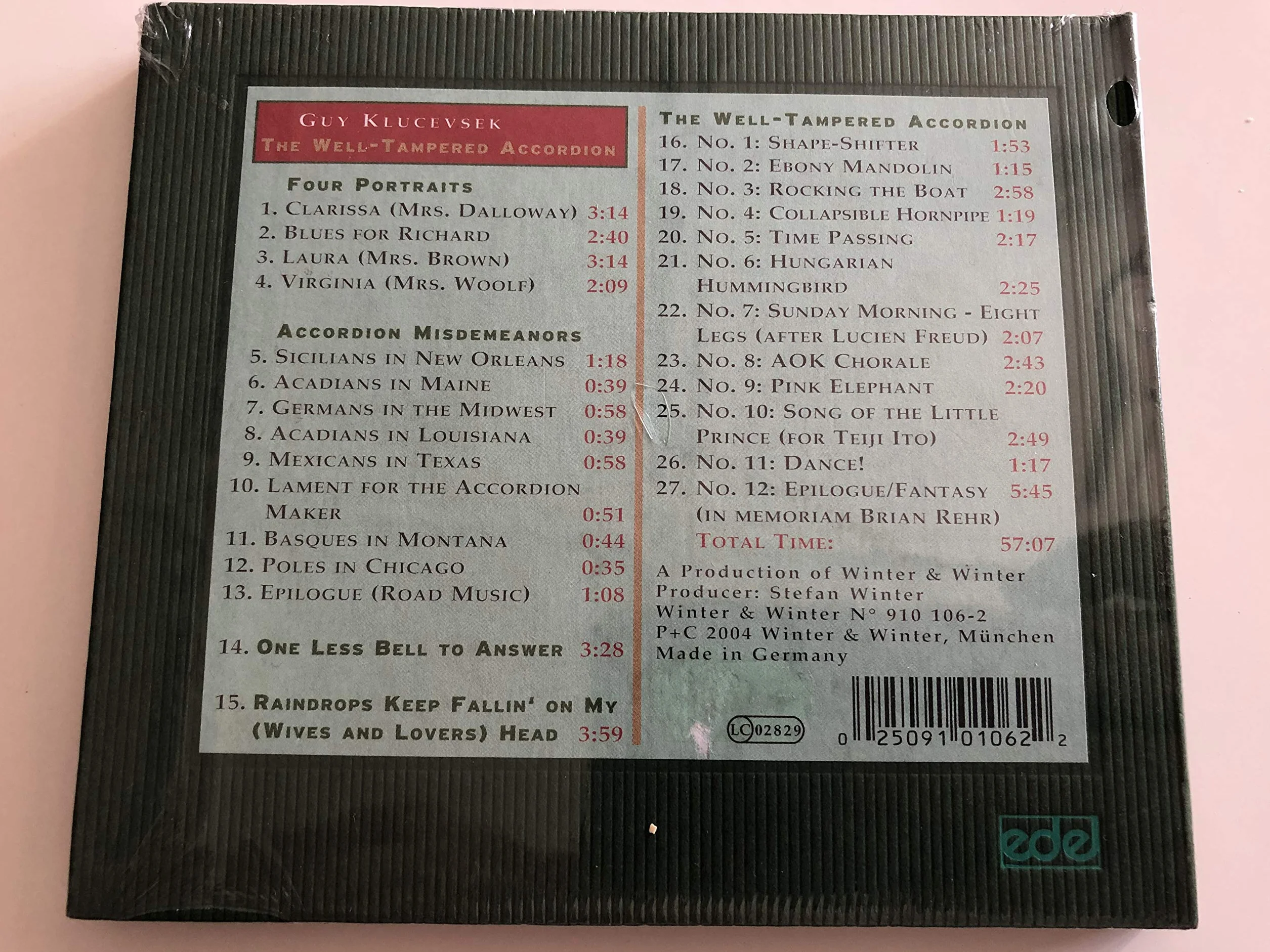 The Well-Tempered Accordion, European Import
