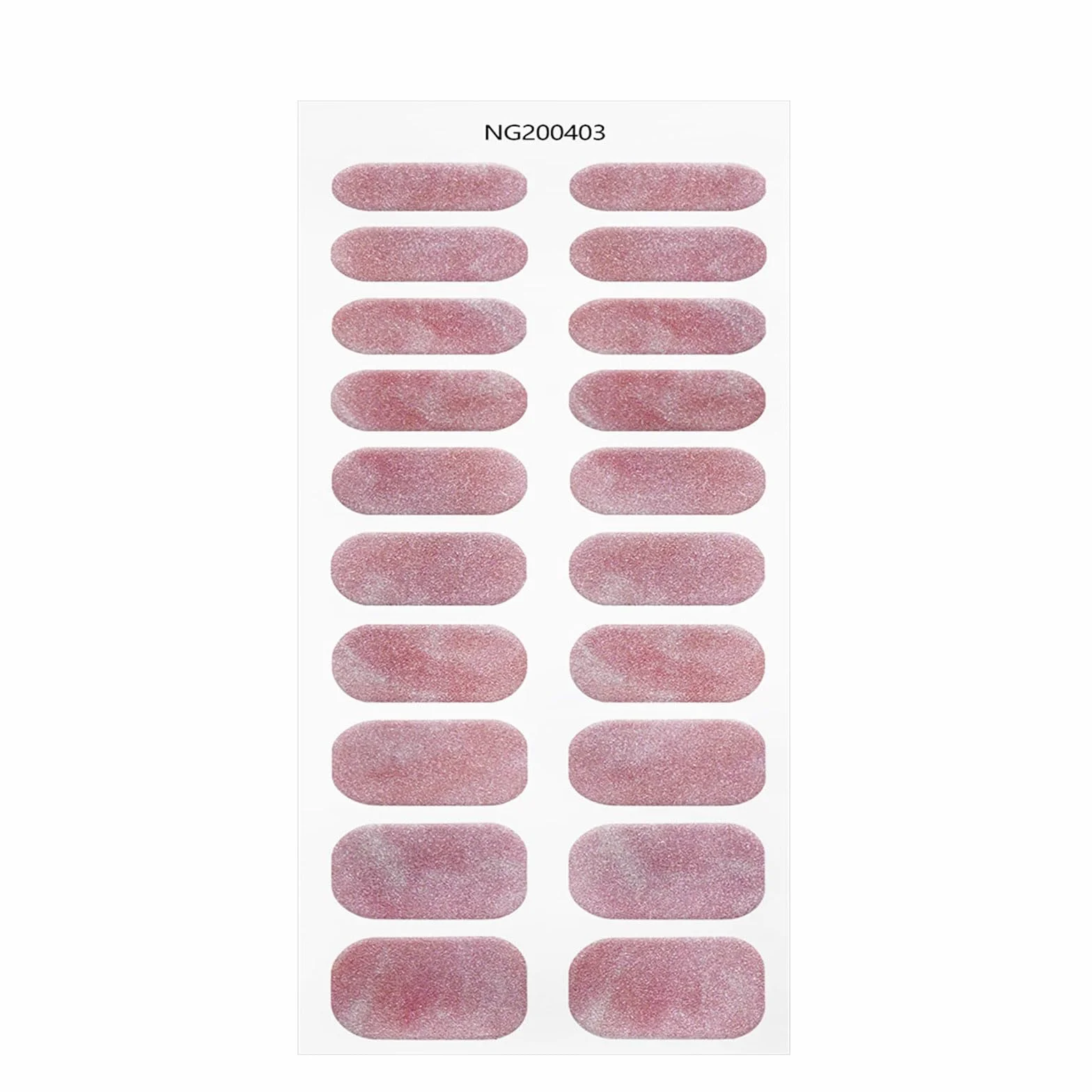 Półutwardzony żel naklejki różowy biały Nail Art Stickers Decor