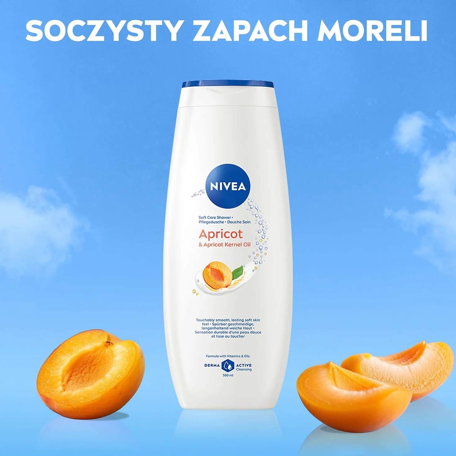 NIVEA Żel pod prysznic Apricot & Apricot Seed Oil z witaminami C i E 500 ml