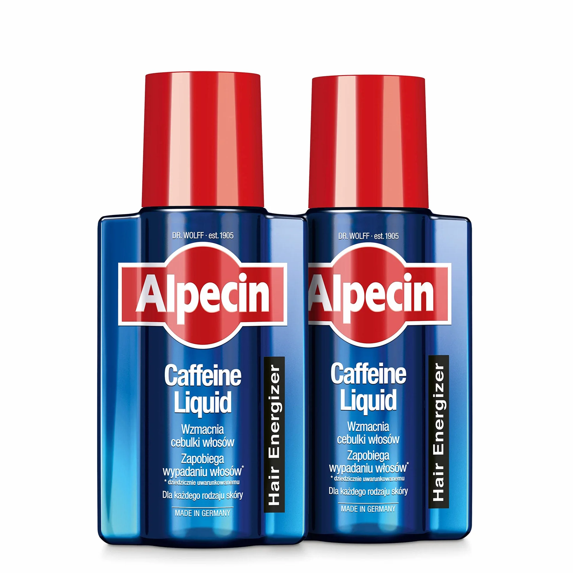 Alpecin Płyn kofeinowy Caffeine Liquid 2x200ml przeciwdziałający dziedzicznemu wypadaniu włosów