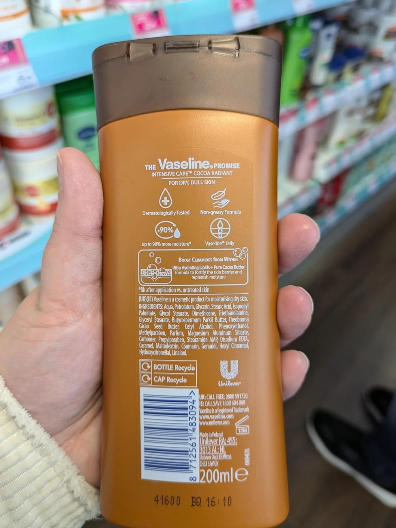 Vaseline Essential Balsam Nawilżający Cocoa Radiant