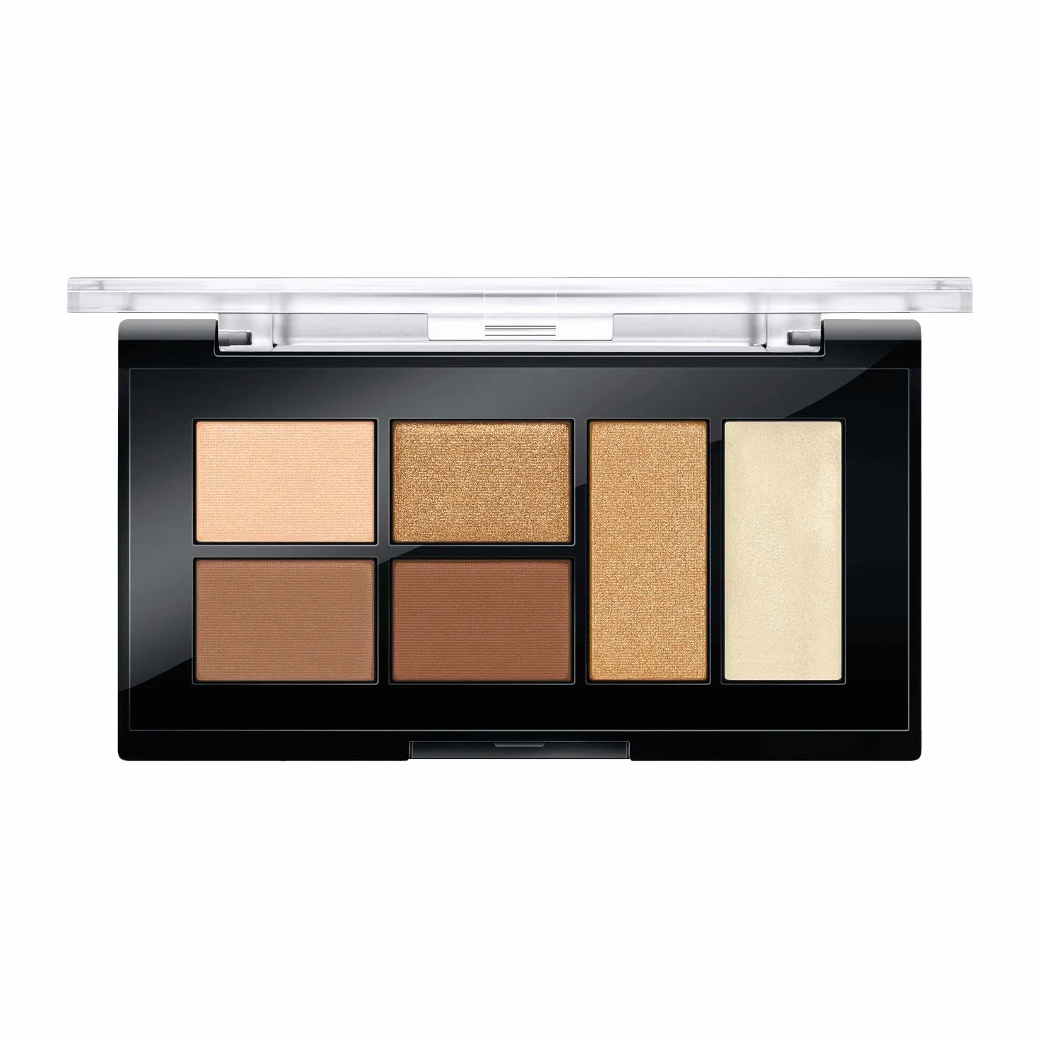 Rimmel Mini Power Palette Eye Shadow wielofunkcyjna paletka, napigmentowane cienie do powiek, aksamitny rozświetlacz oraz opalizujący topper do ust i policzków, nr 002 - Sassy