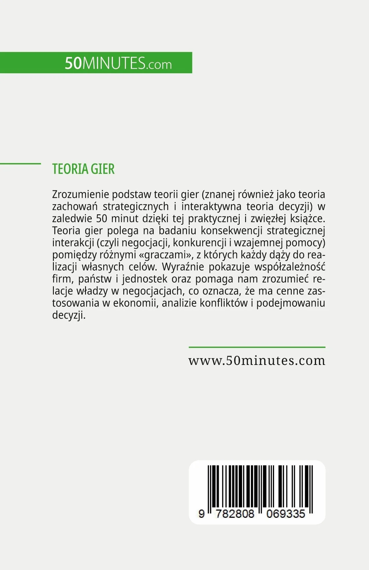 Teoria gier: Sztuka myślenia strategicznego: Sztuka myślenia strategicznego
