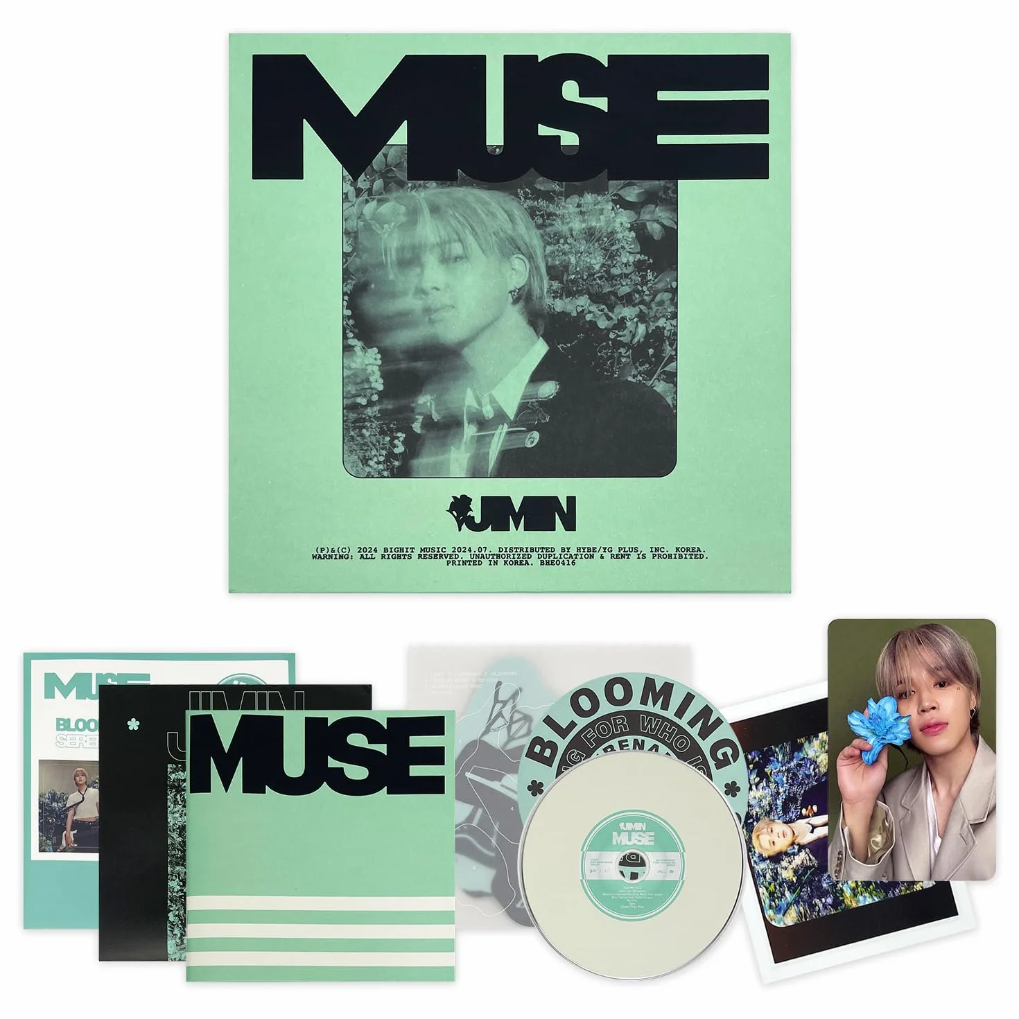 JIMIN OF BTS - [MUSE] (wersja kwitnąca) fotoksiążka + CD-R + zestaw kart Muse + podstawka + 2 dodatkowe fotokartki