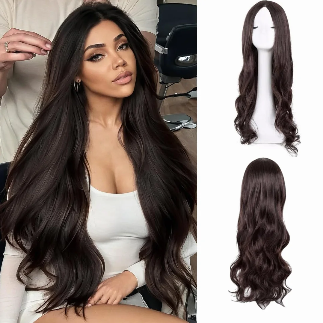 Peruka blond długa falowana 61 cm kręcone odporne na wysokie temperatury Cosplay karnawał