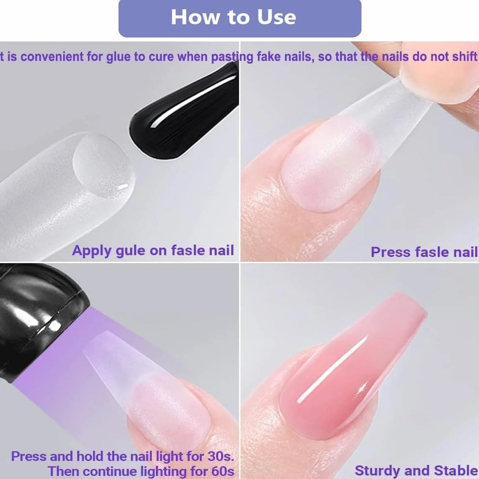 Lampa LED UV do Paznokci z Klipsem Zabezpieczającym - Narzędzie do Manicure Żelowego