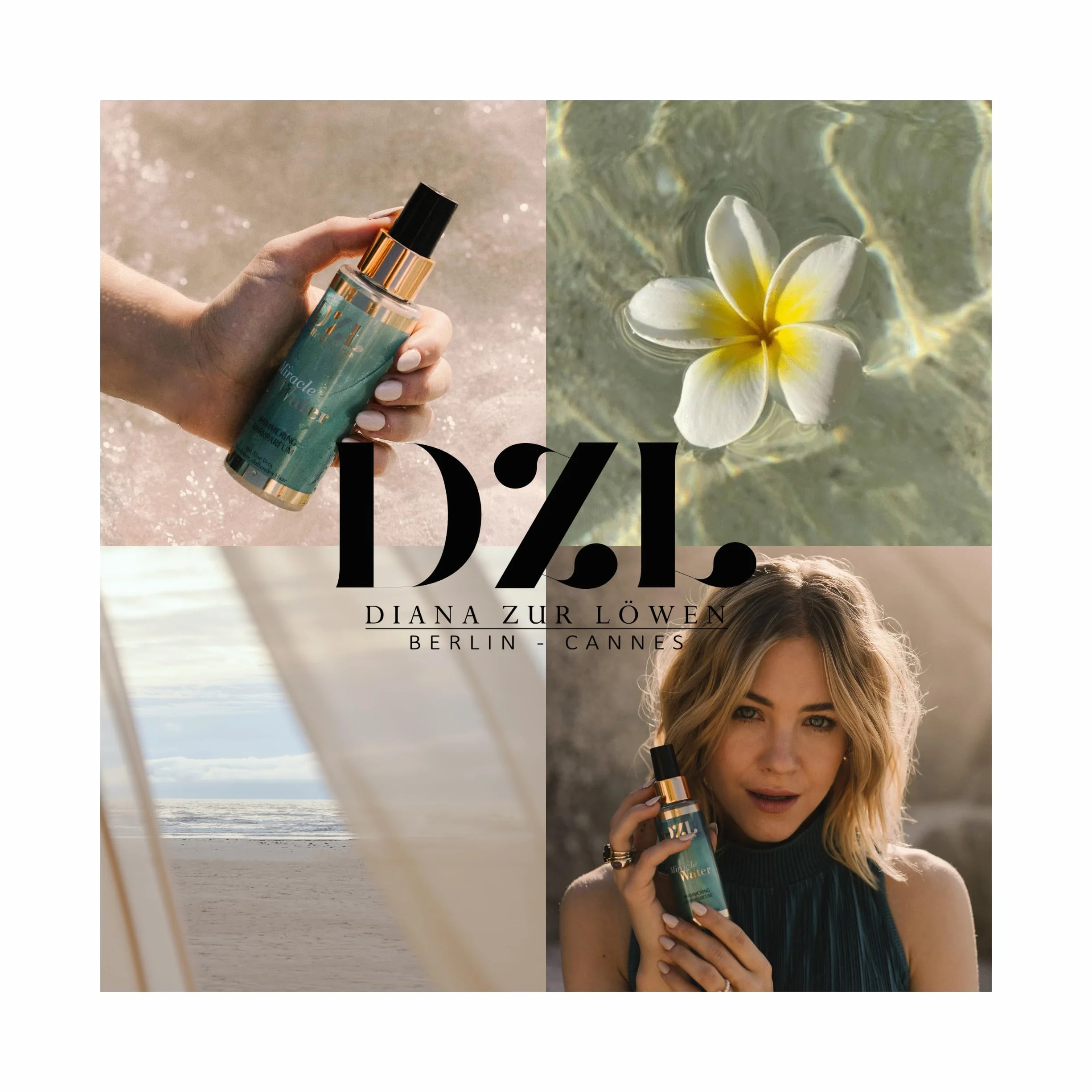 DZL Perfumy do włosów Miracle Water Brokat, 100 ml