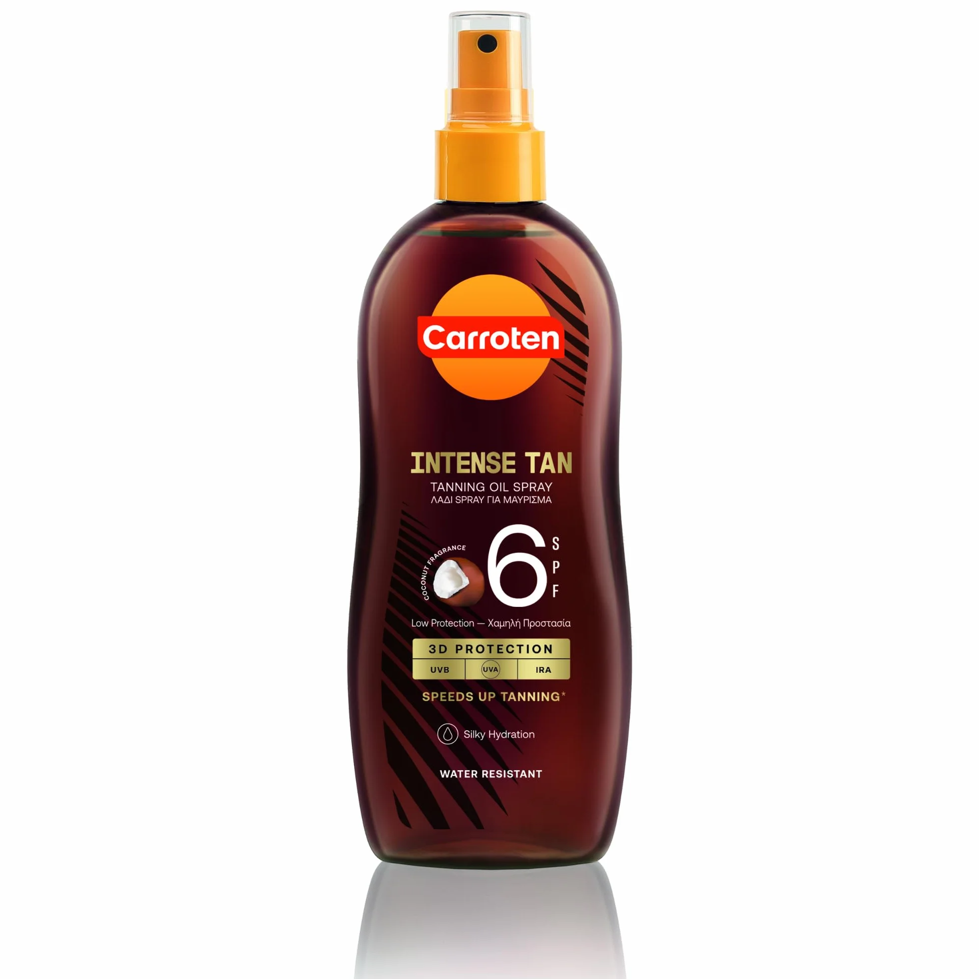 Carroten Intensive Tanning Oil SPF 6 200 ml Olejek do opalania w sprayu Przyspieszacz opalania