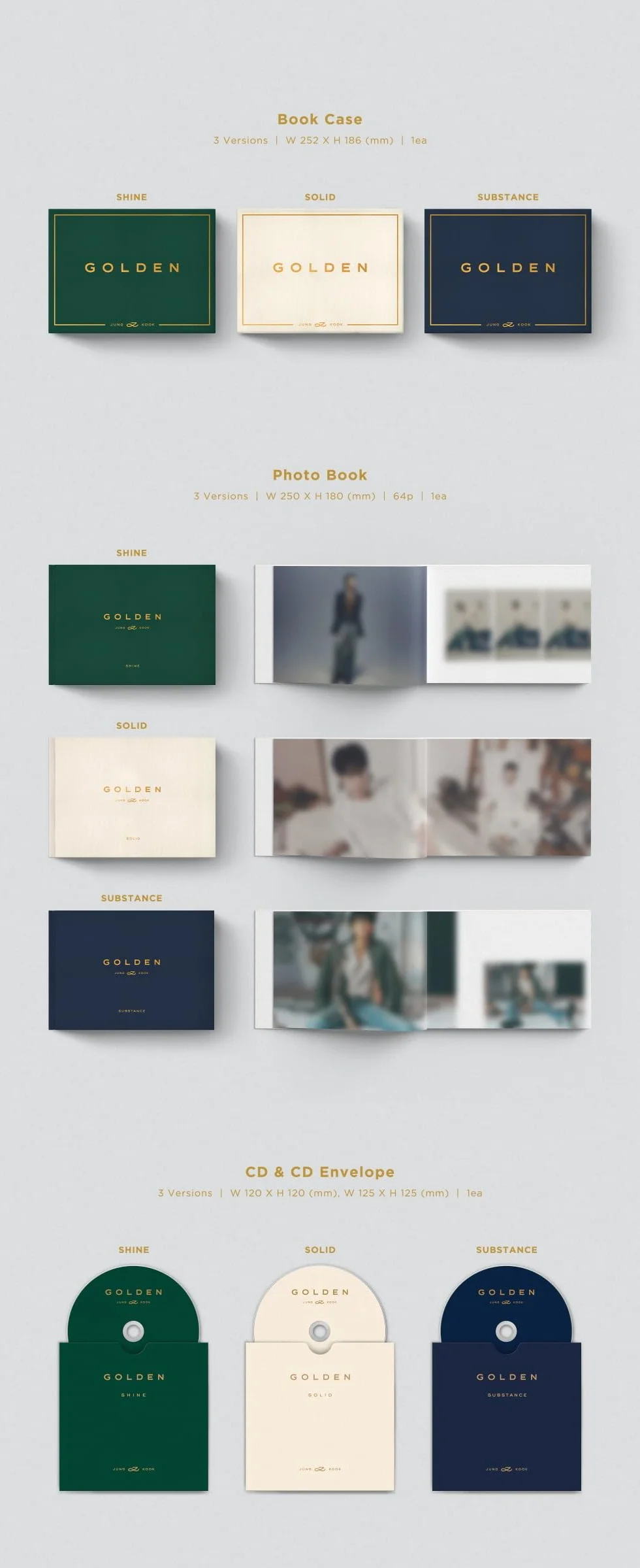 JUNGKOOK BTS Złoty 1. album solo wersja SUBSTANCJA