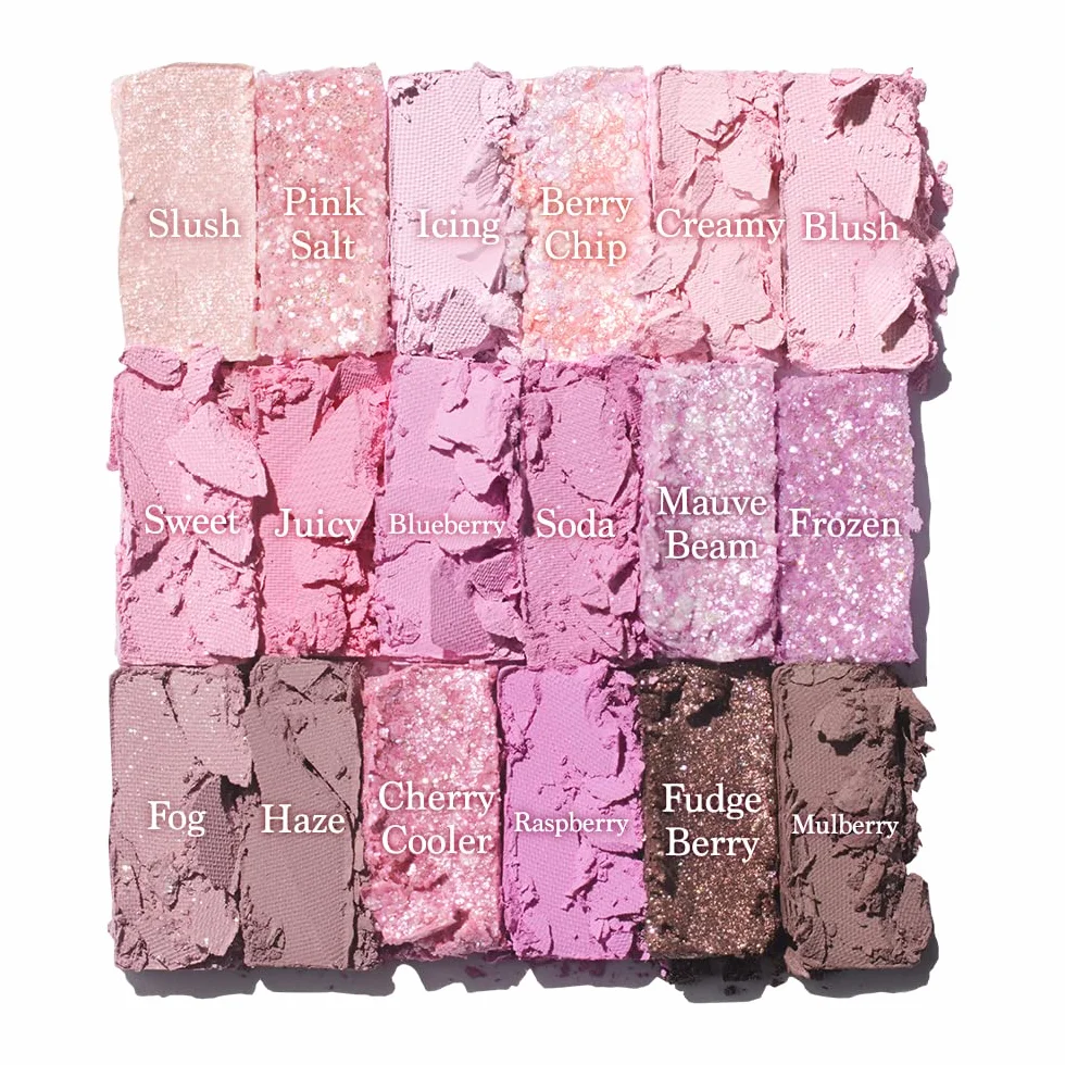 dasique Shadow Palette #18 Berry Smoothie l Vegan, Cruelty-Free l 18 mieszanych odcieni o gładkich, matowych i połyskujących wykończeniach ze wspaniałymi perłami