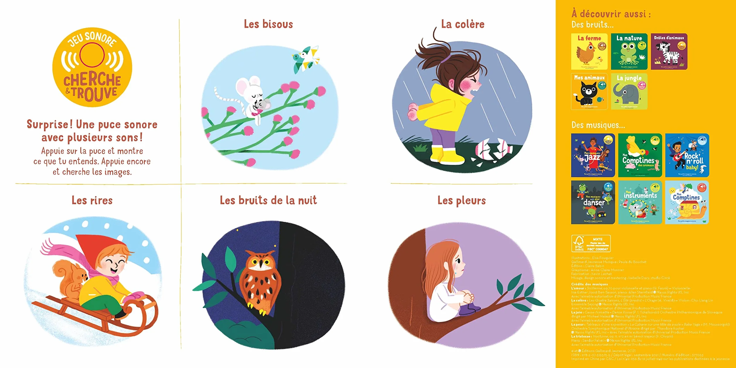 Mes émotions en musique: Avec un cherche & trouve