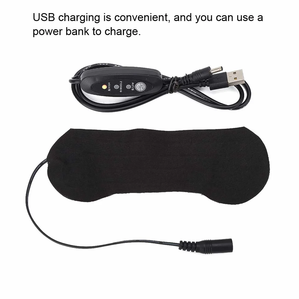 Podgrzewana Maska ​​na Oczy, Przenośne USB Elektryczne Ubrania Podkładka Pod Oczy Przepaska na Oko Podgrzewana Podkładka Pod Oczy Podgrzewacz do Snu, Suchych Oczu, Zapalenia Powiek, Cieni i