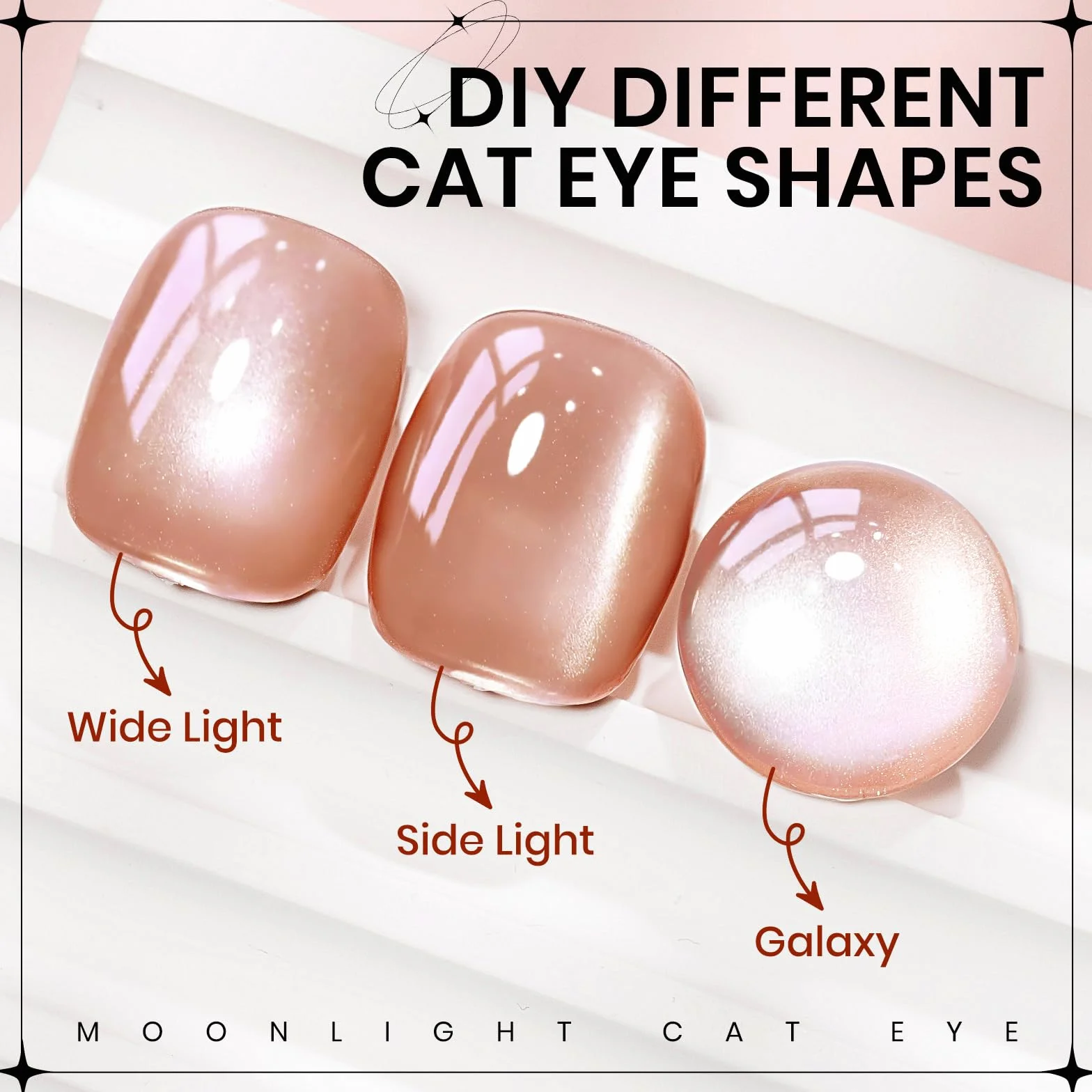 SUPWEE Cat Eye zestaw żelowych UV – światło księżyca Cat Eye Gel lakier do paznokci z magnesem, holograficzny żel do oczu kota do paznokci, brokat, magnetyczny manicure, sztuka paznokci DIY w domu