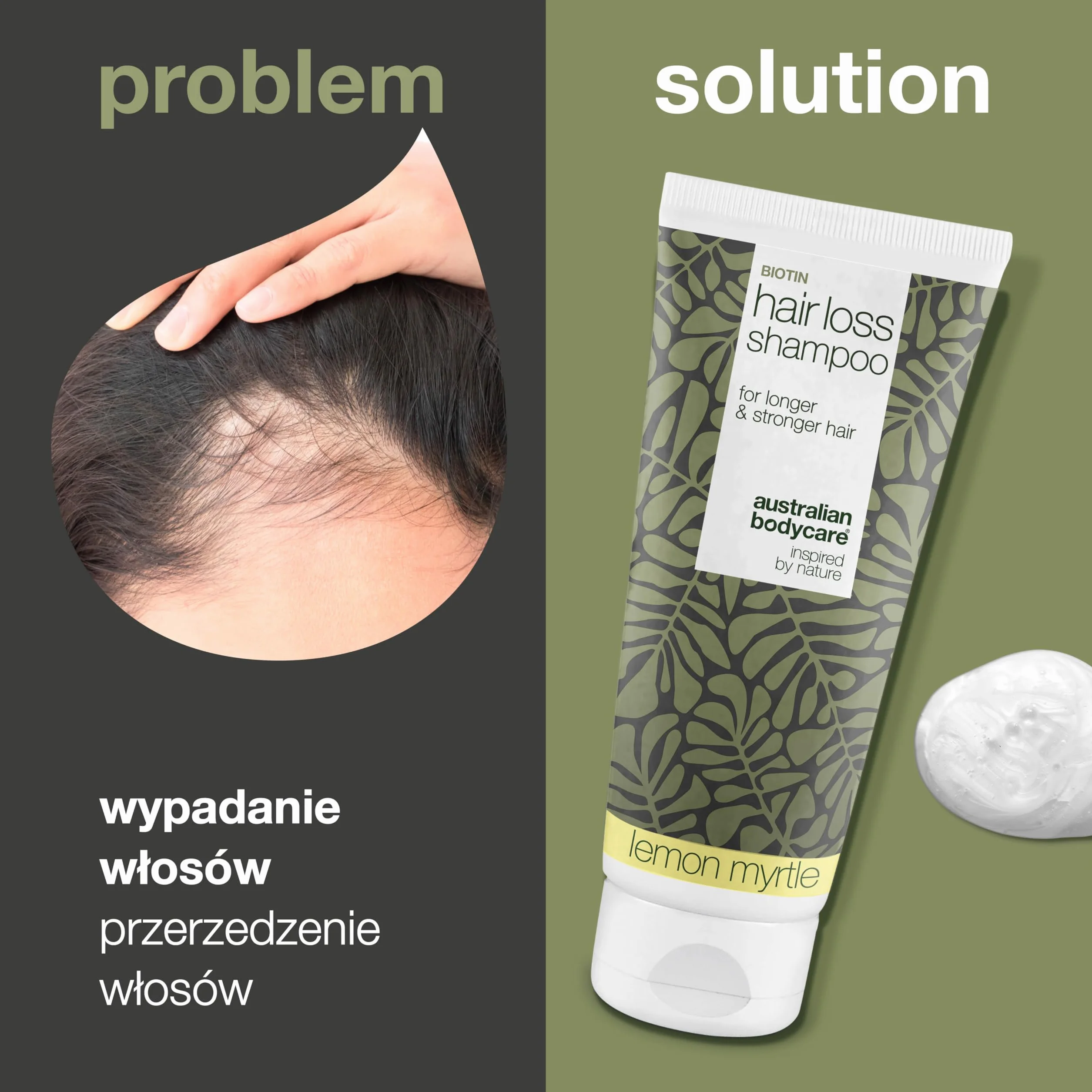 Szampon przeciw wypadaniu włosów 200 ml z cytryną stymuluje wzrost włosów