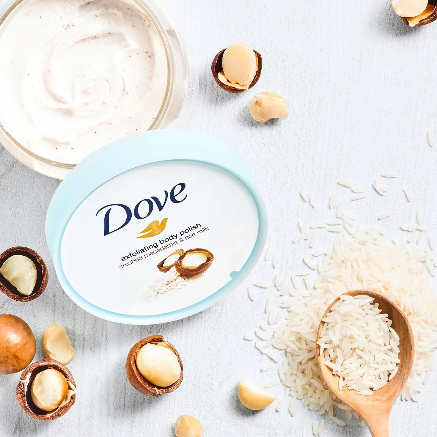 Dove peeling do ciała macadamia