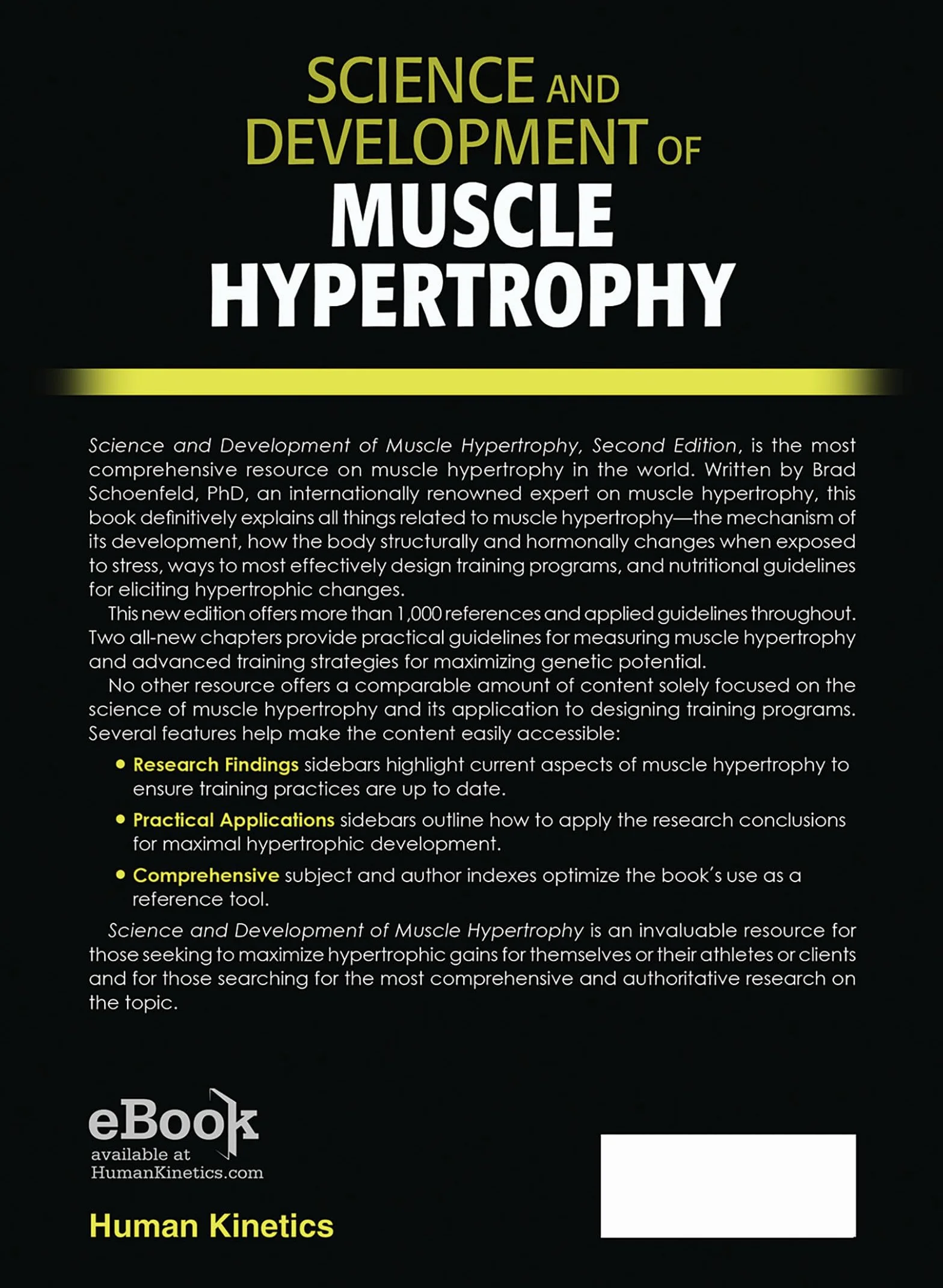 Science and Development of Muscle Hypertrophy