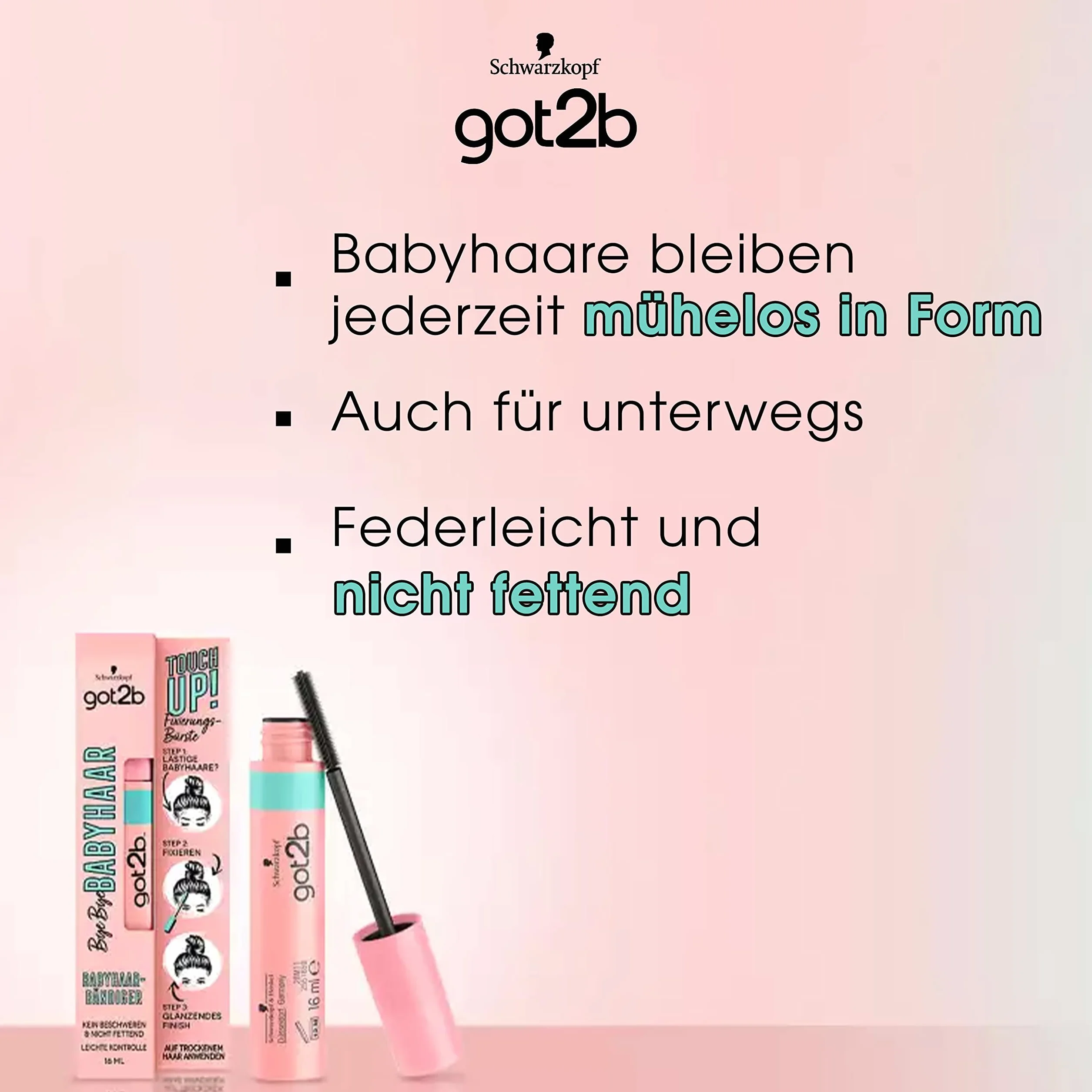 Schwarzkopf Got2B Touch Up Grzebyk, 1 opakowanie (1 x 16 ml)