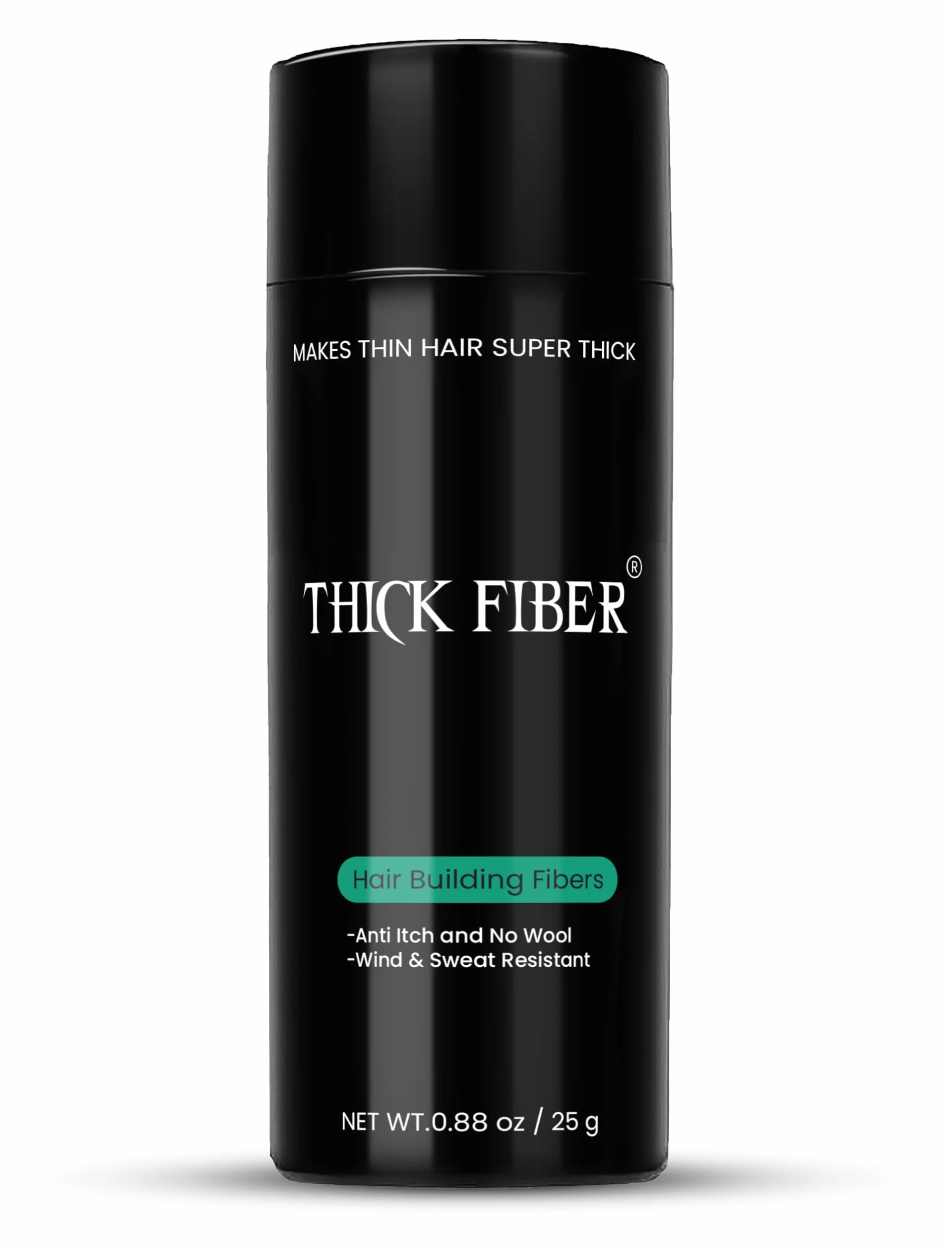 Włókna do budowy włosów THICK FIBER proszek do przerzedzających się włosów ciemny brąz 25 g korektor wypadania włosów