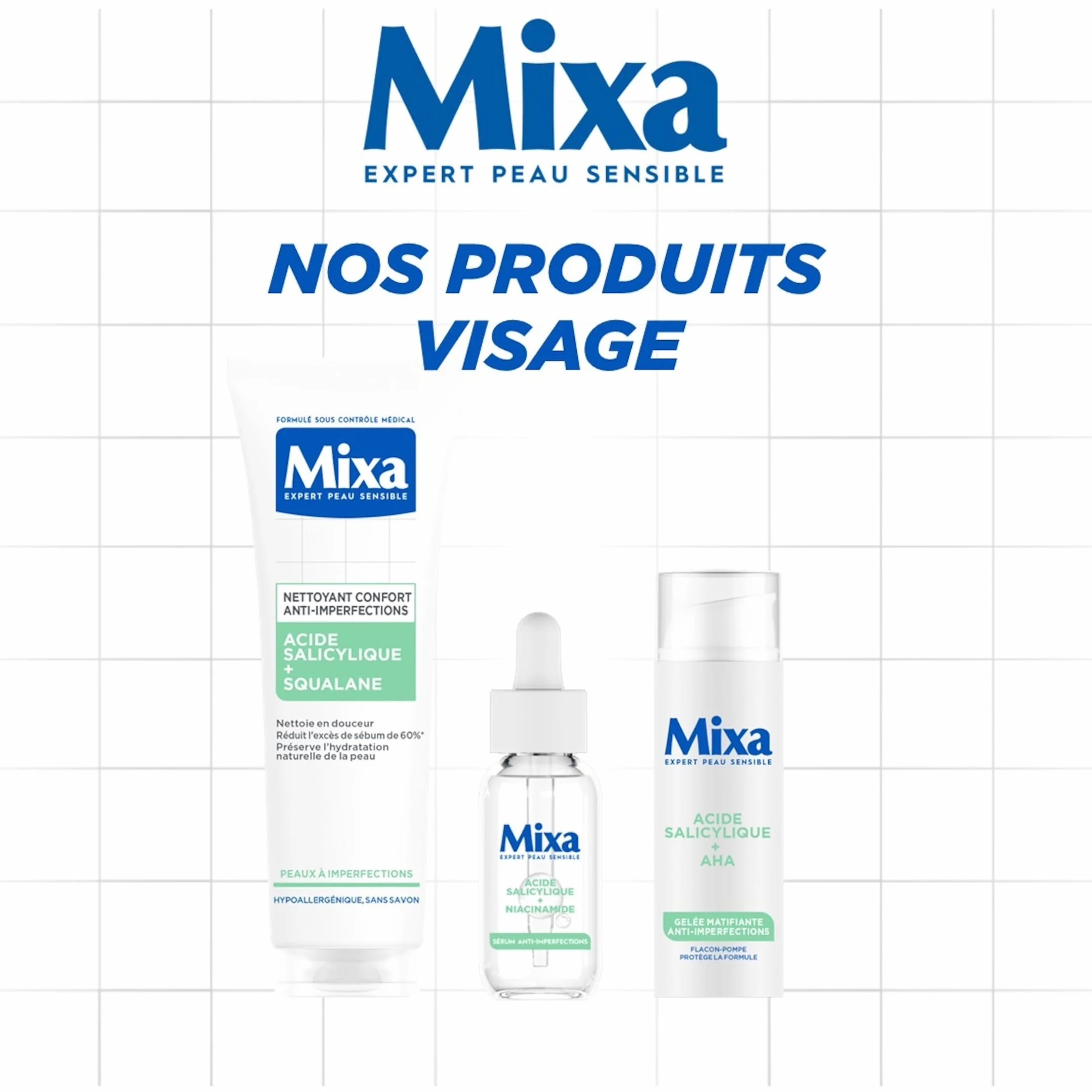 MIXA Eau nettoyante APAISANTE Peaux très sensibles et réactives 200 ml