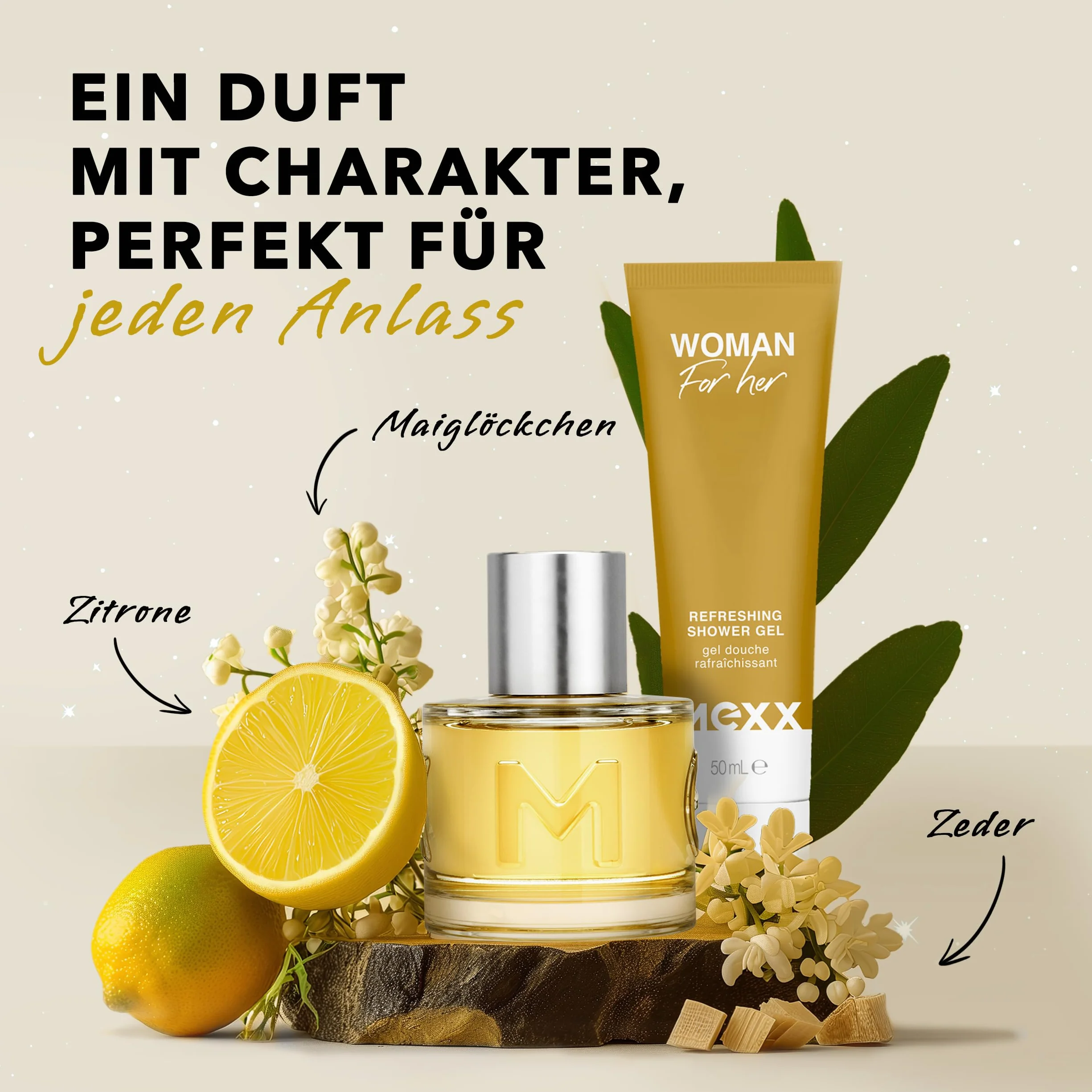 MEXX Opakowanie prezentowe Woman Eau de Toilette 20 ml + żel pod prysznic 50 ml