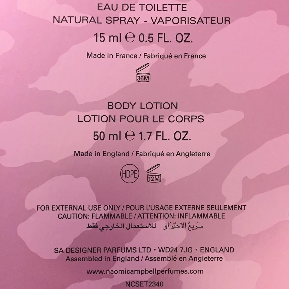 Naomi Campbell Cat Deluxe Gift Set - Woda toaletowa 15 ml i balsam do ciała 50 ml