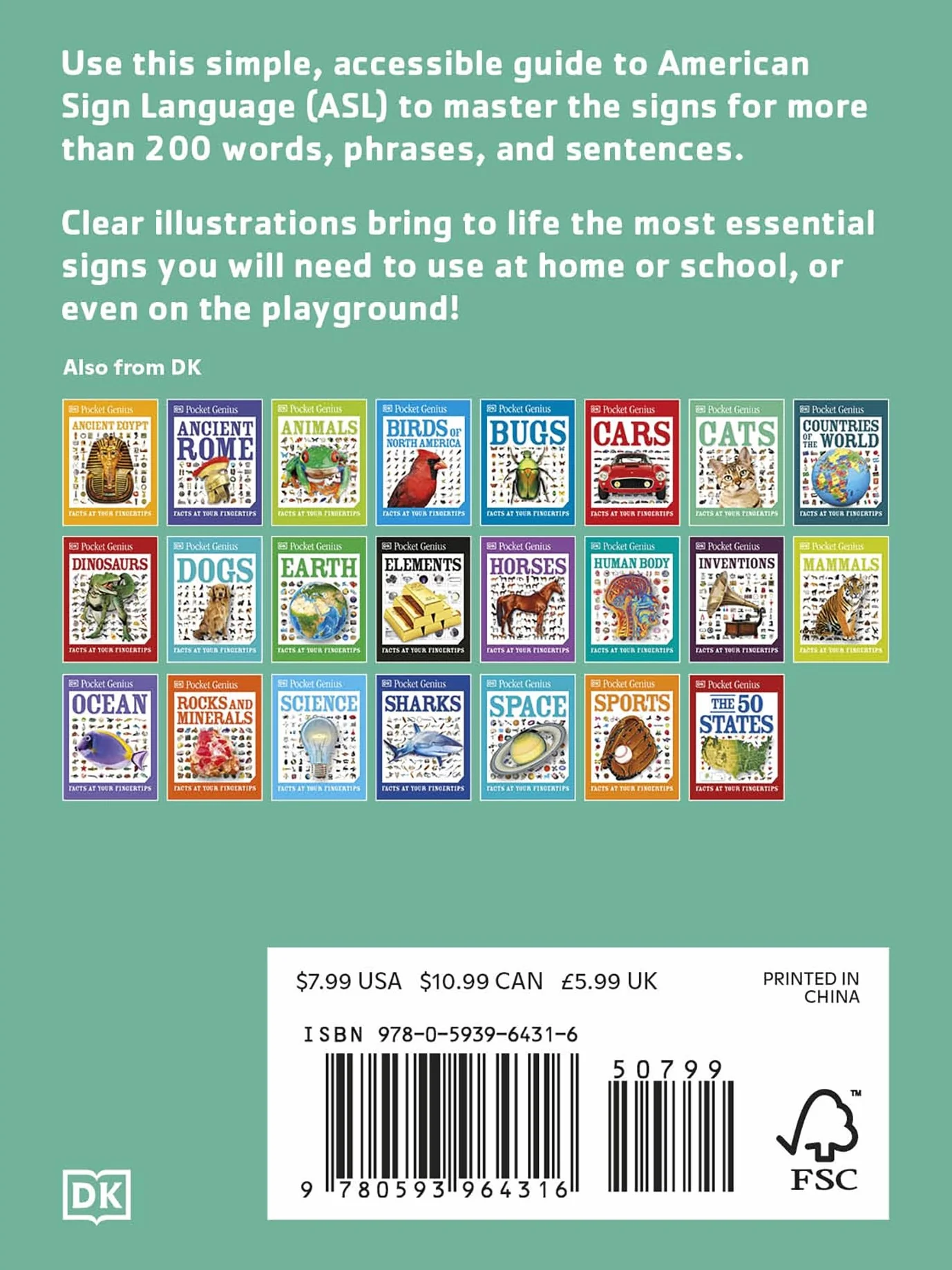 Pocket Genius American Sign Language: 200 Essential Words and Phrases