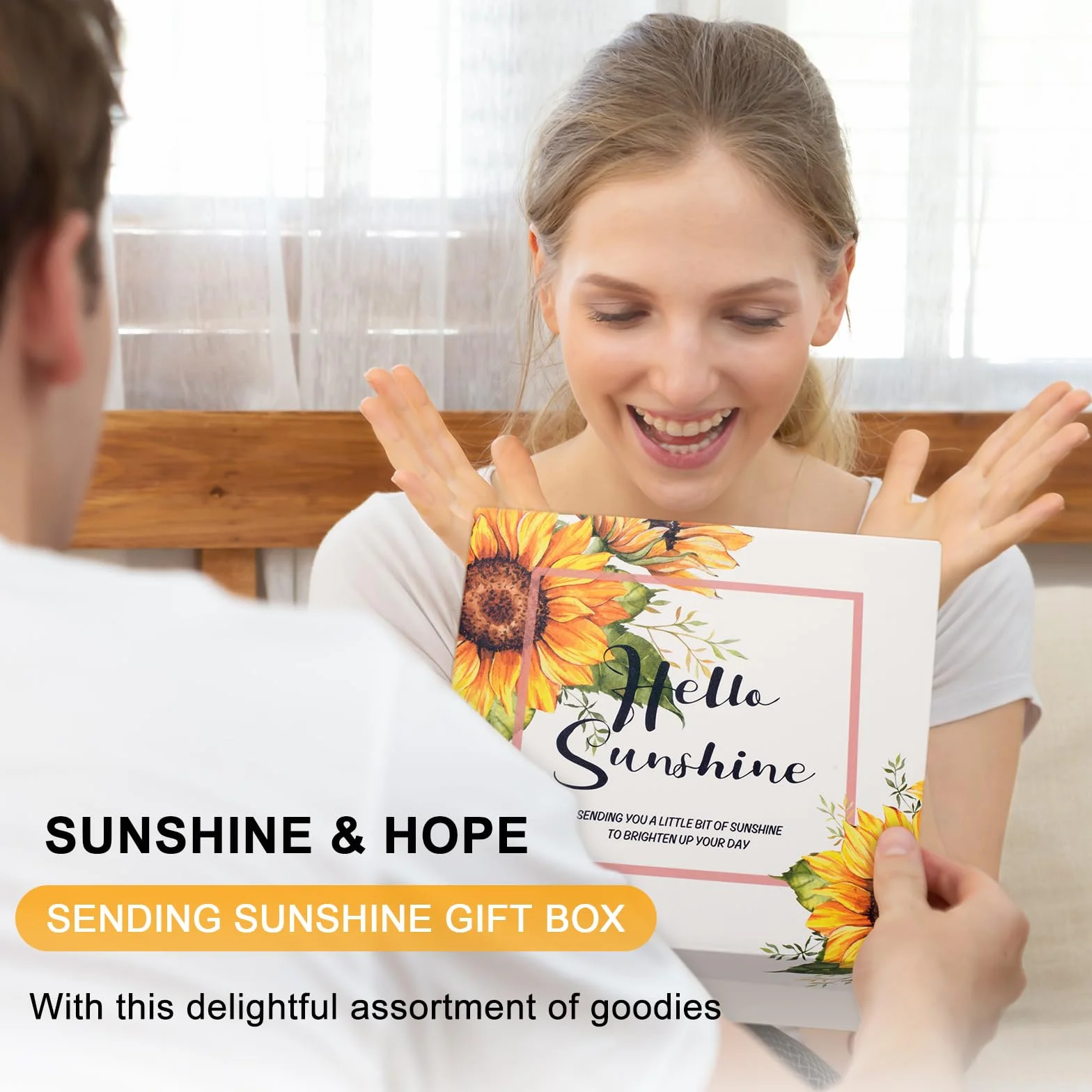 Zestaw do kąpieli Cheer Up Sunflower dla kobiet, prezent urodzinowy