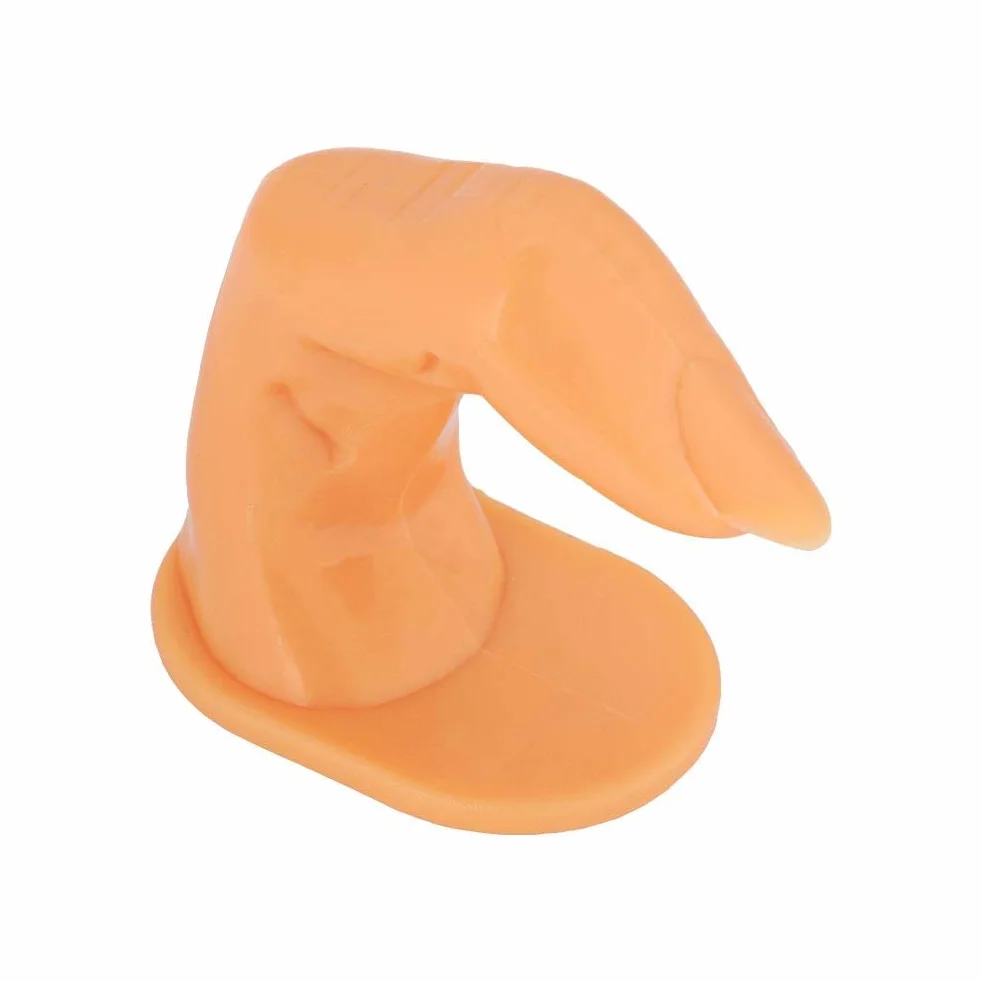 Anggrek trening fizyczny palec paznokci tworzywo ABS Fałszywy Finger model Praktykowanie Nail Art Fałszywe Porady Ostatnia Narzędzie akryl żel UV manicure paznokcie paznokci