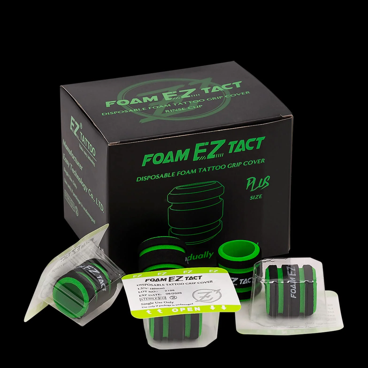 Pokrowce na uchwyty do tatuażu EZ Tattoo z pianki memory 2,8-3,3 cm 12 szt.