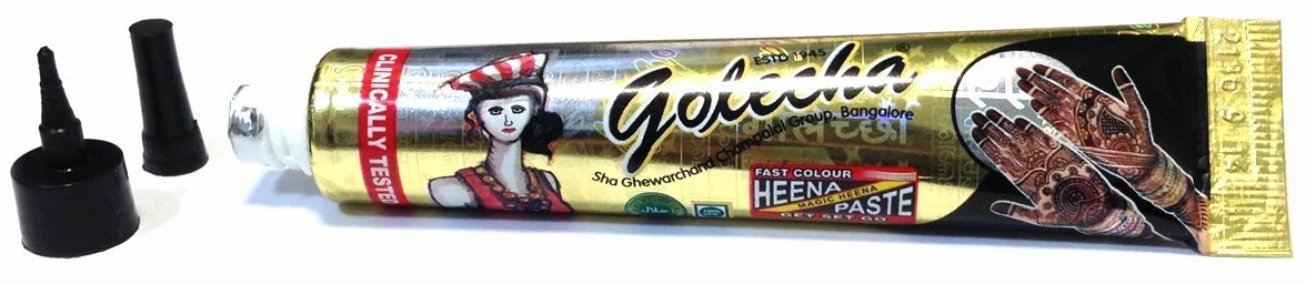 Natural Mehandi do tatuażu czarne 75 g tubki