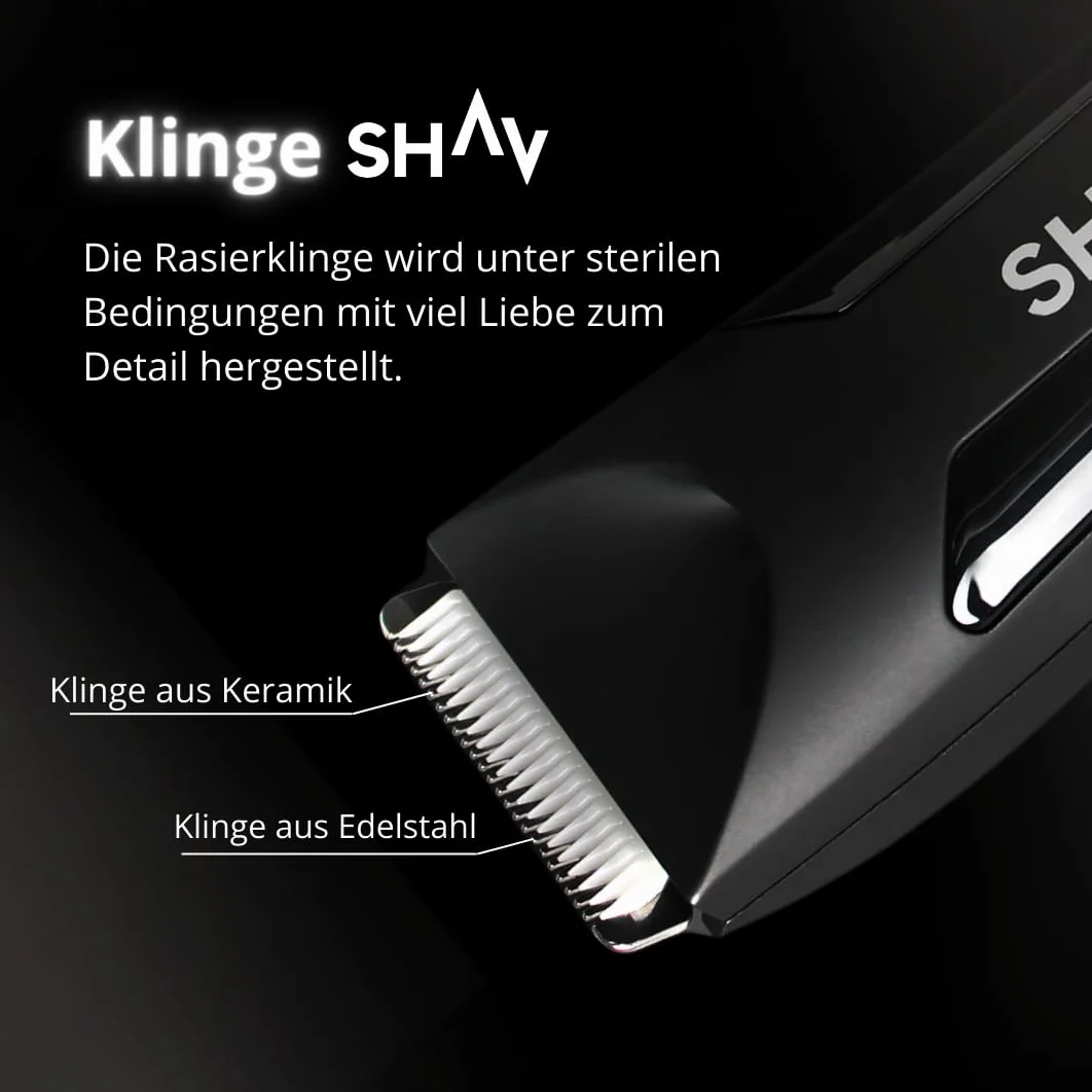 Shav™ - Wymienne ostrze do golarki – CutFree™ golarka intymna dla mężczyzn, maszynka do włosów na mokro i na sucho z wymiennym ceramicznym modułem ostrza, bodygroomer do włosów intymnych i na ciele,