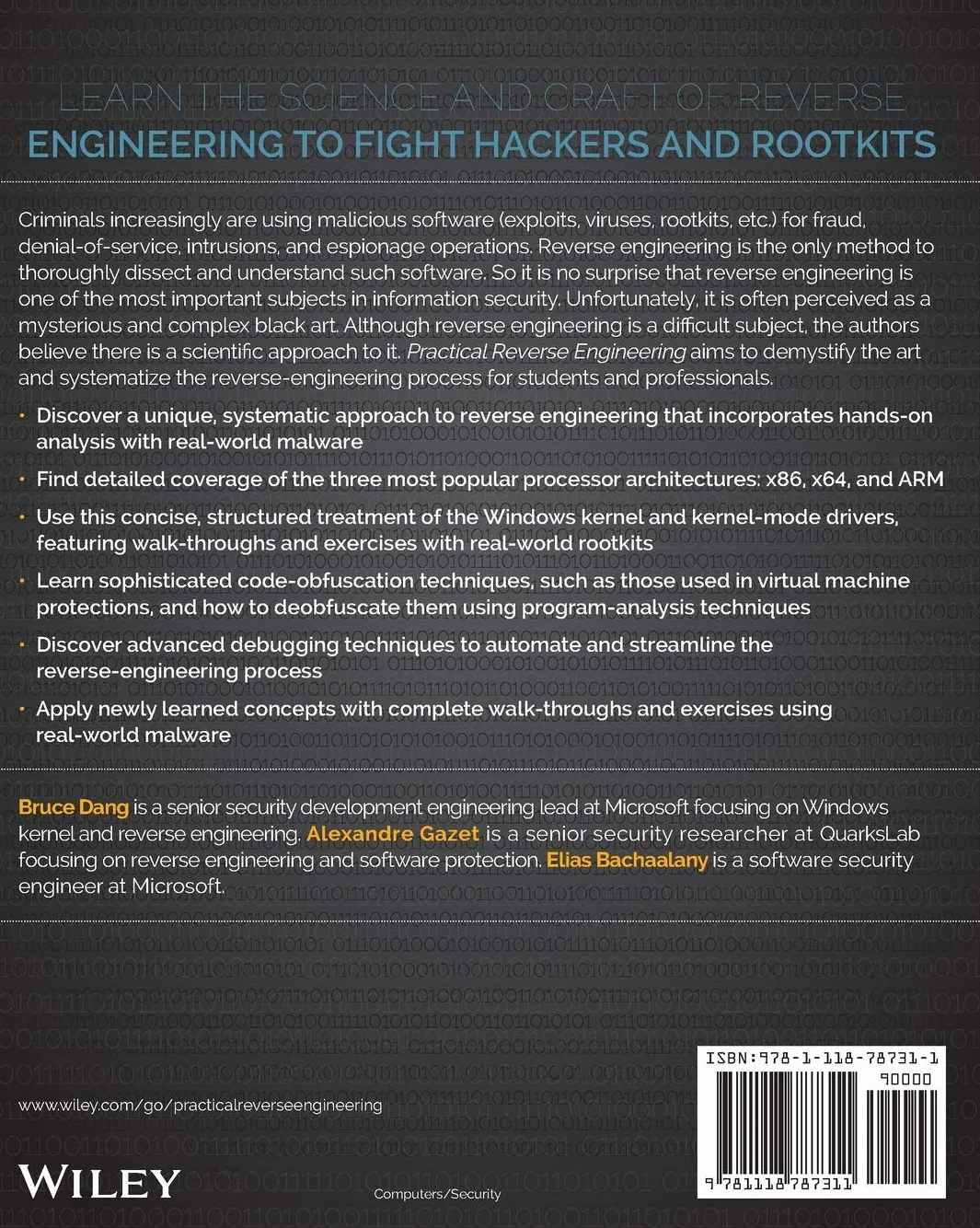 Practical Reverse Engineering: X86, X64, Arm, Windows Kernel, Reversing Tools, and Obfuscation